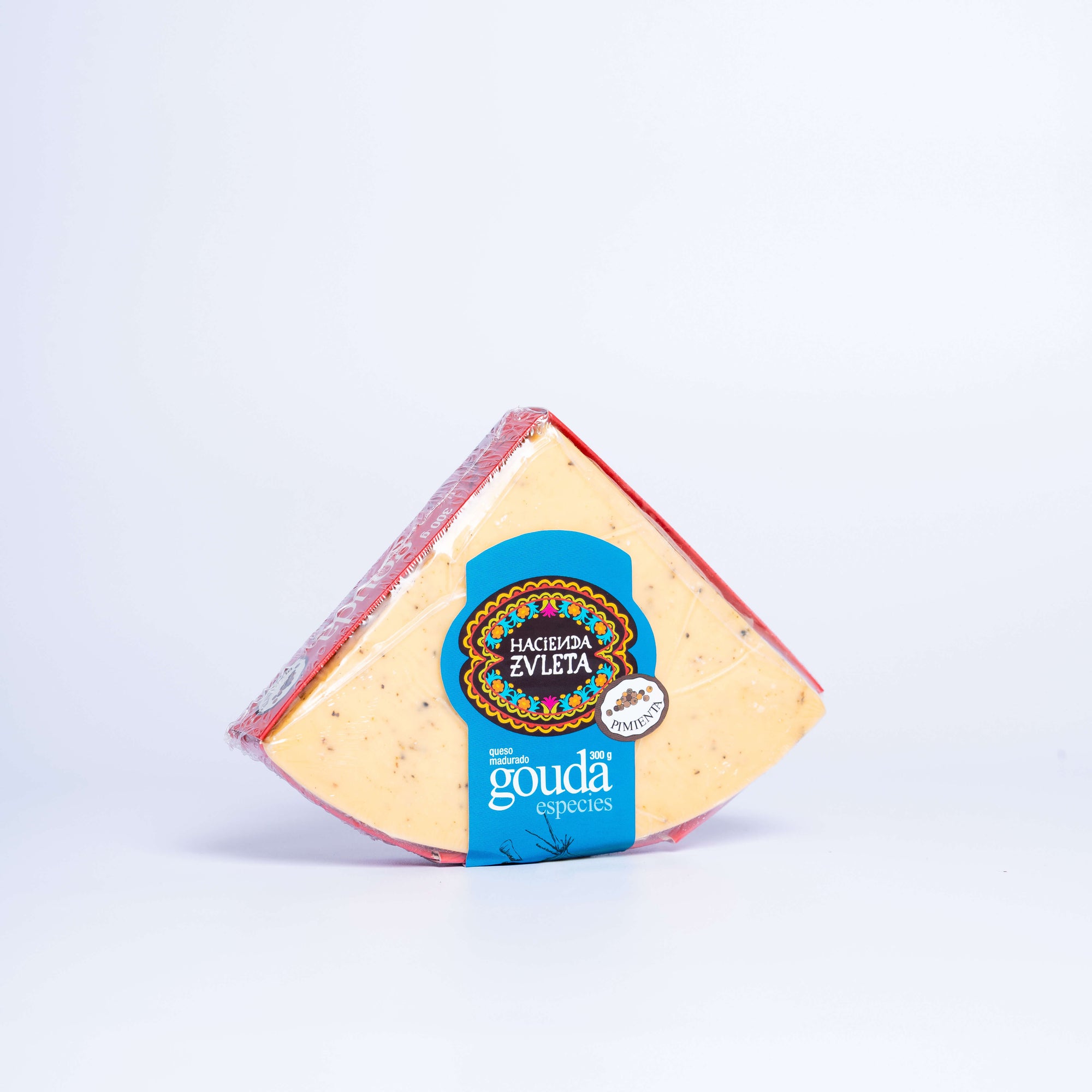 Gouda Pimienta cuña 300g - queso semimaduro