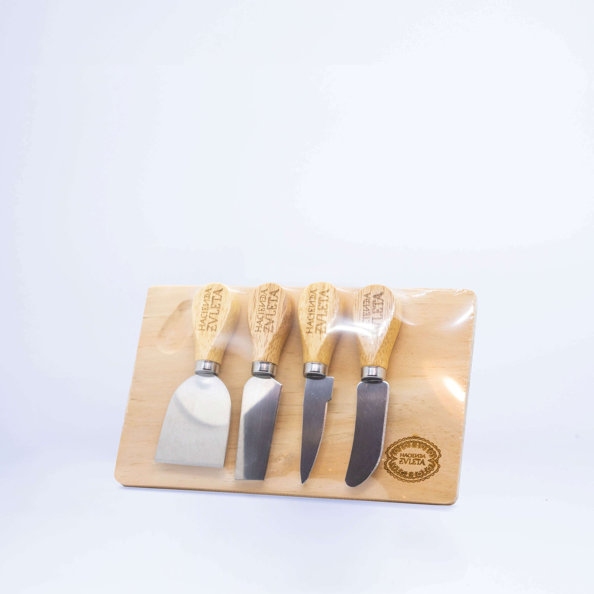 Tablita de quesos con 4 cuchillos - Accesorios